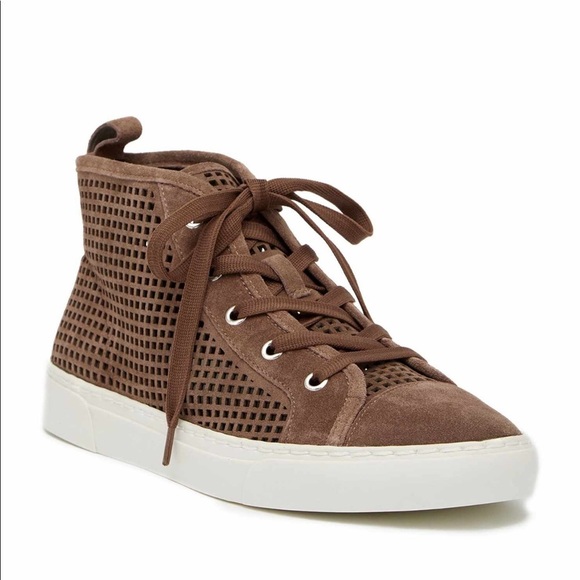 1 State Leather Perforated Sneakers Taupe … - Picture 1 of 7